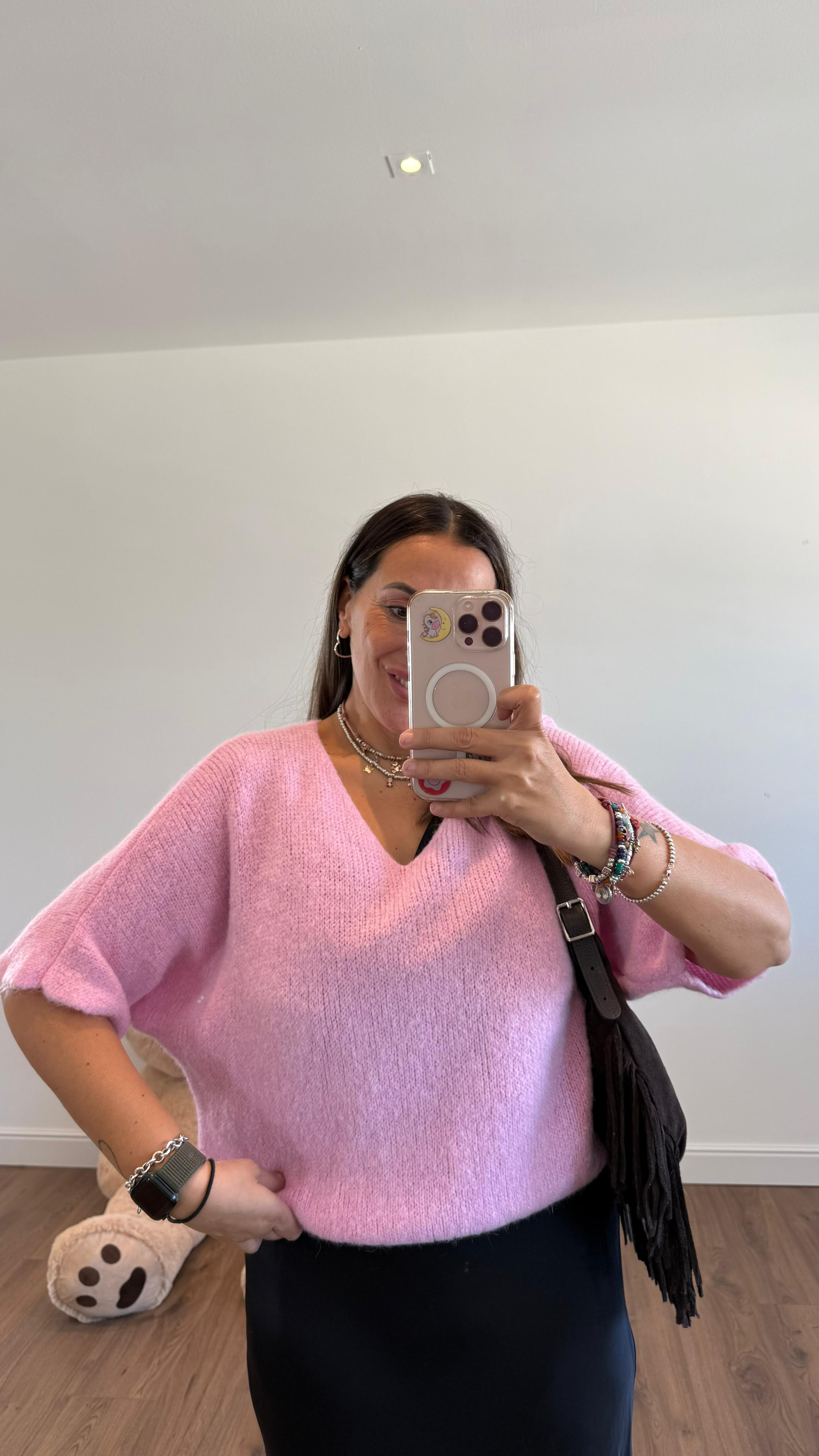 MAGLIONE SMANICATO DUE COLORI 10282 NEW