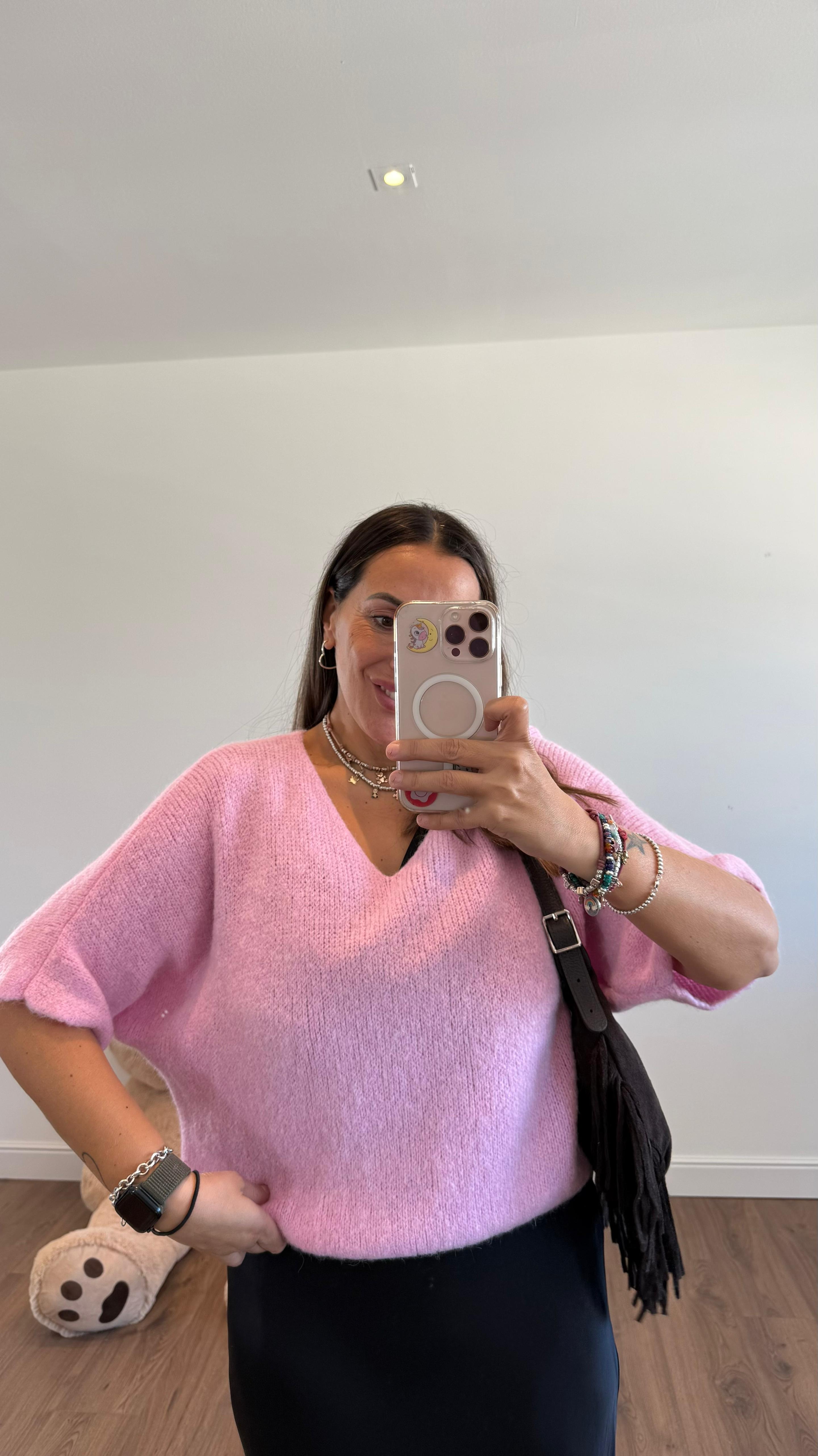 MAGLIONE SMANICATO DUE COLORI 10282 NEW