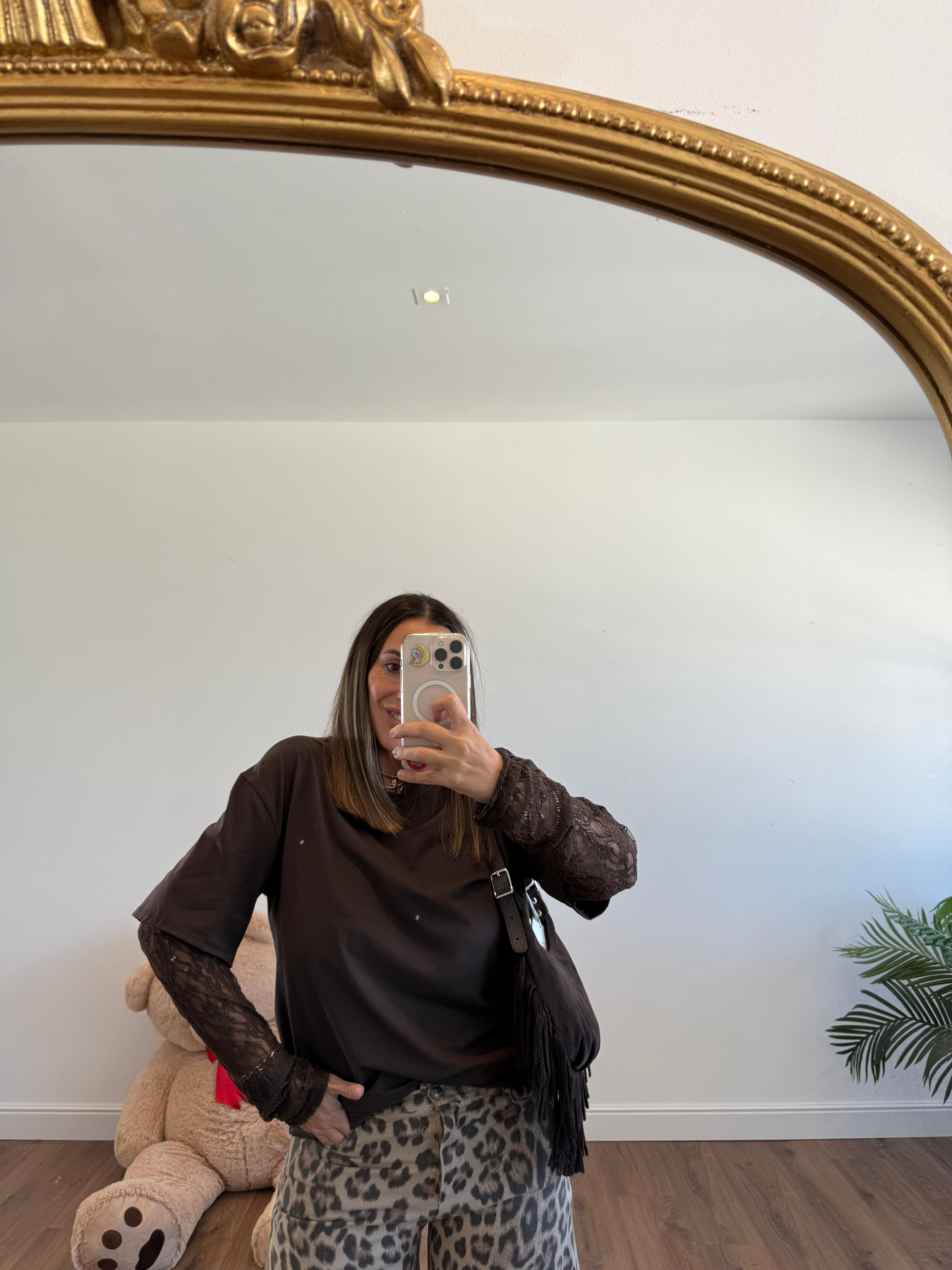 MAGLIA MANICHE DI PIZZO 302250 NEW