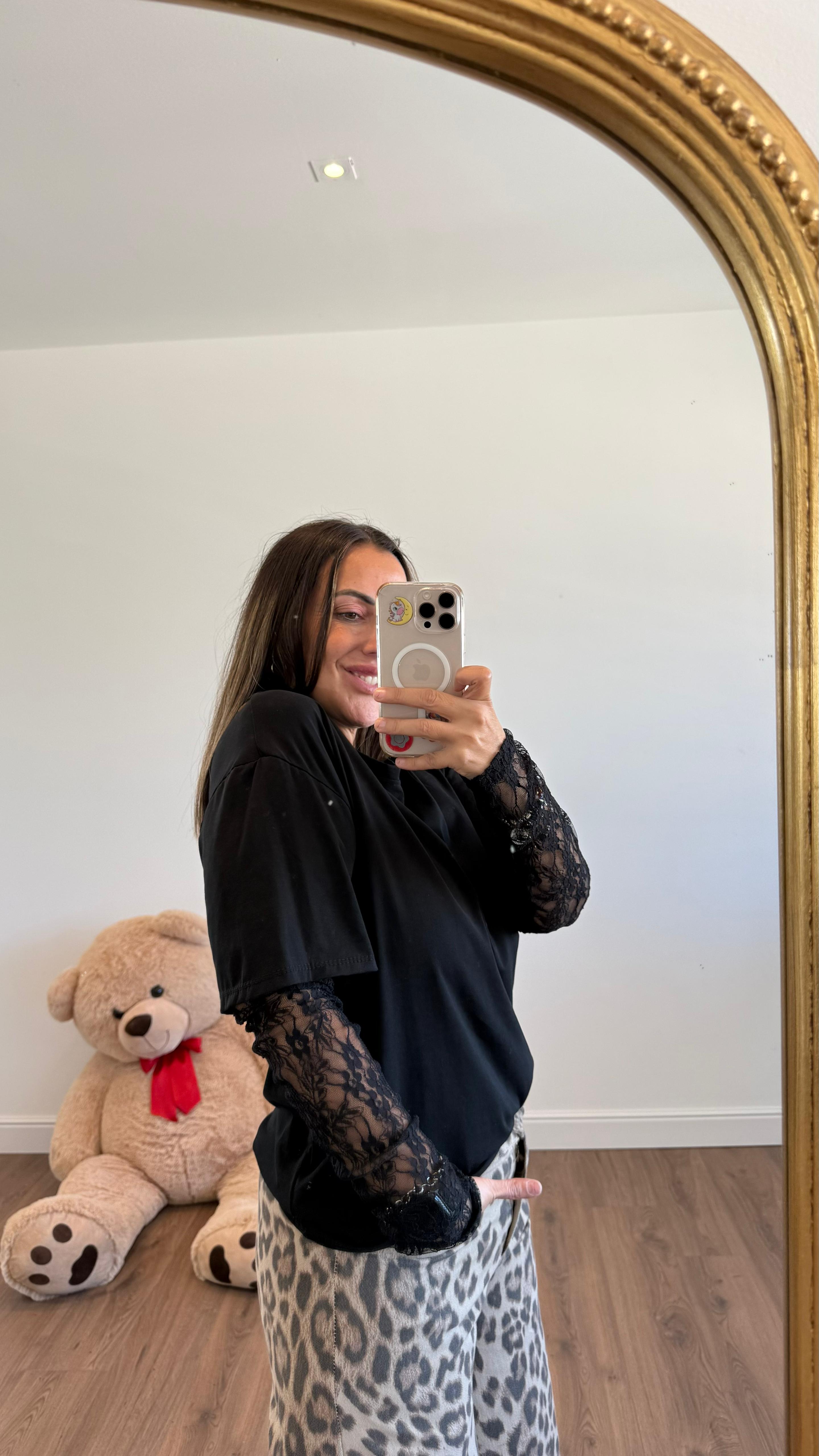 MAGLIA MANICHE DI PIZZO 302250 NEW