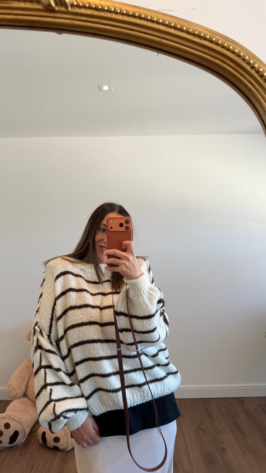 MAGLIONE A RIGHE B27008 NEW