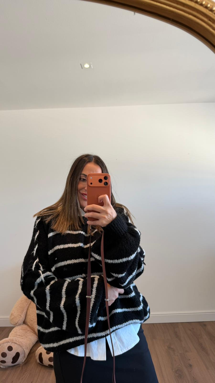 MAGLIONE A RIGHE B27008 NEW