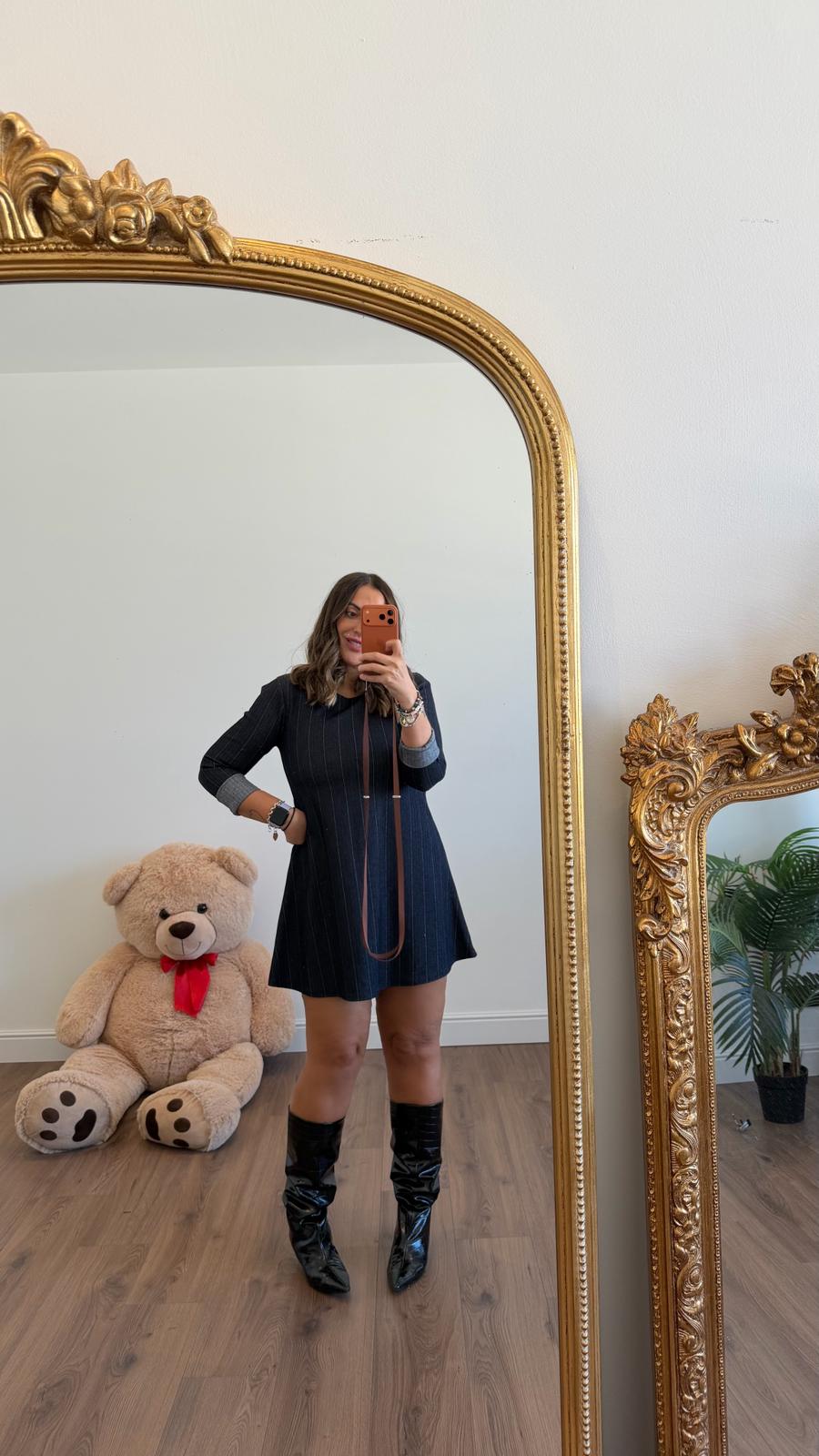 ABITO CORTO A RIGHE NEW