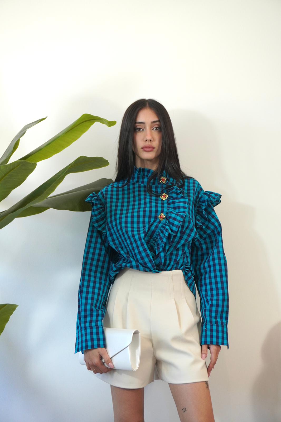 CAMICETTA A QUADRI H7768 NEW