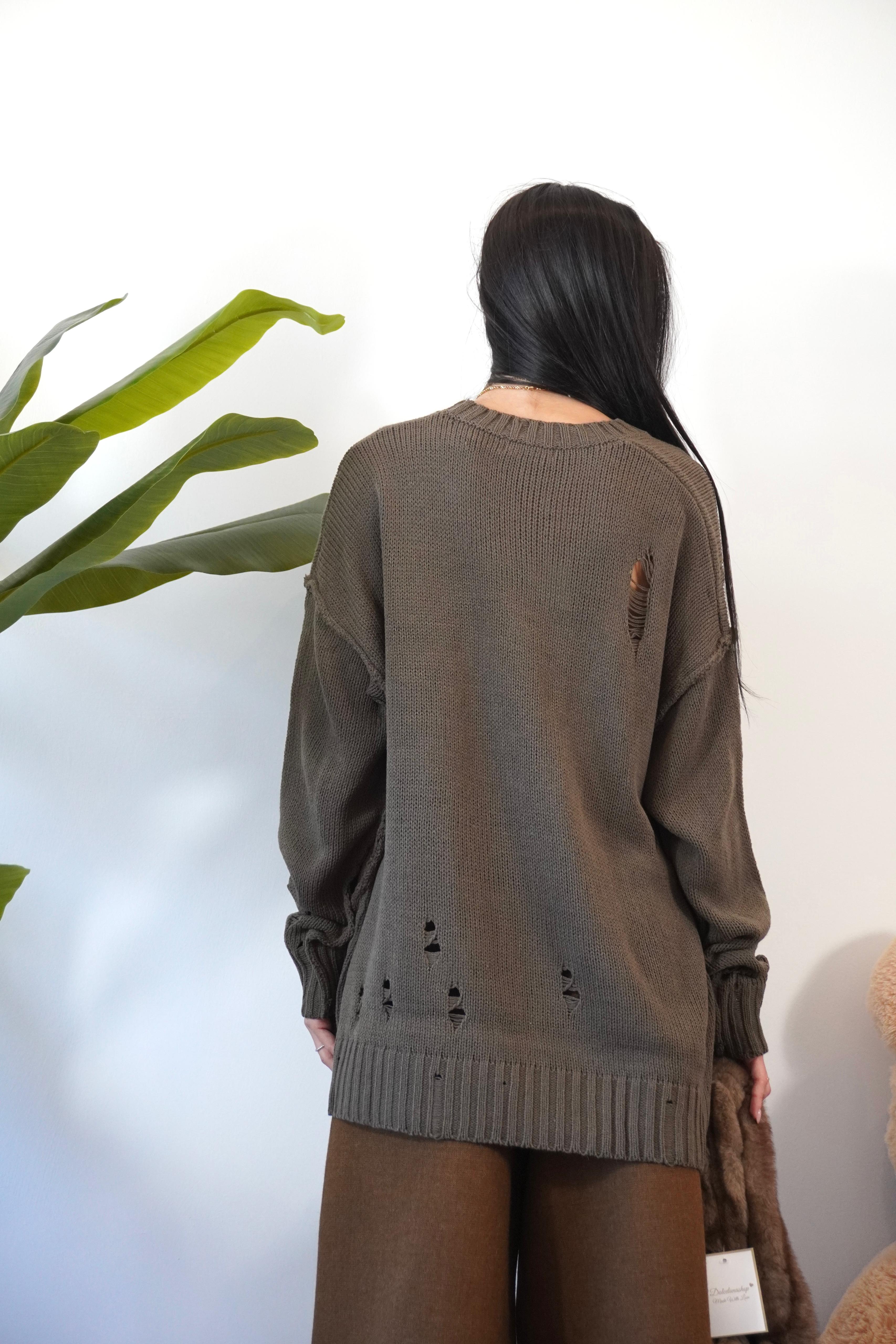 MAGLIONE CUT OUT PL12310 NEW