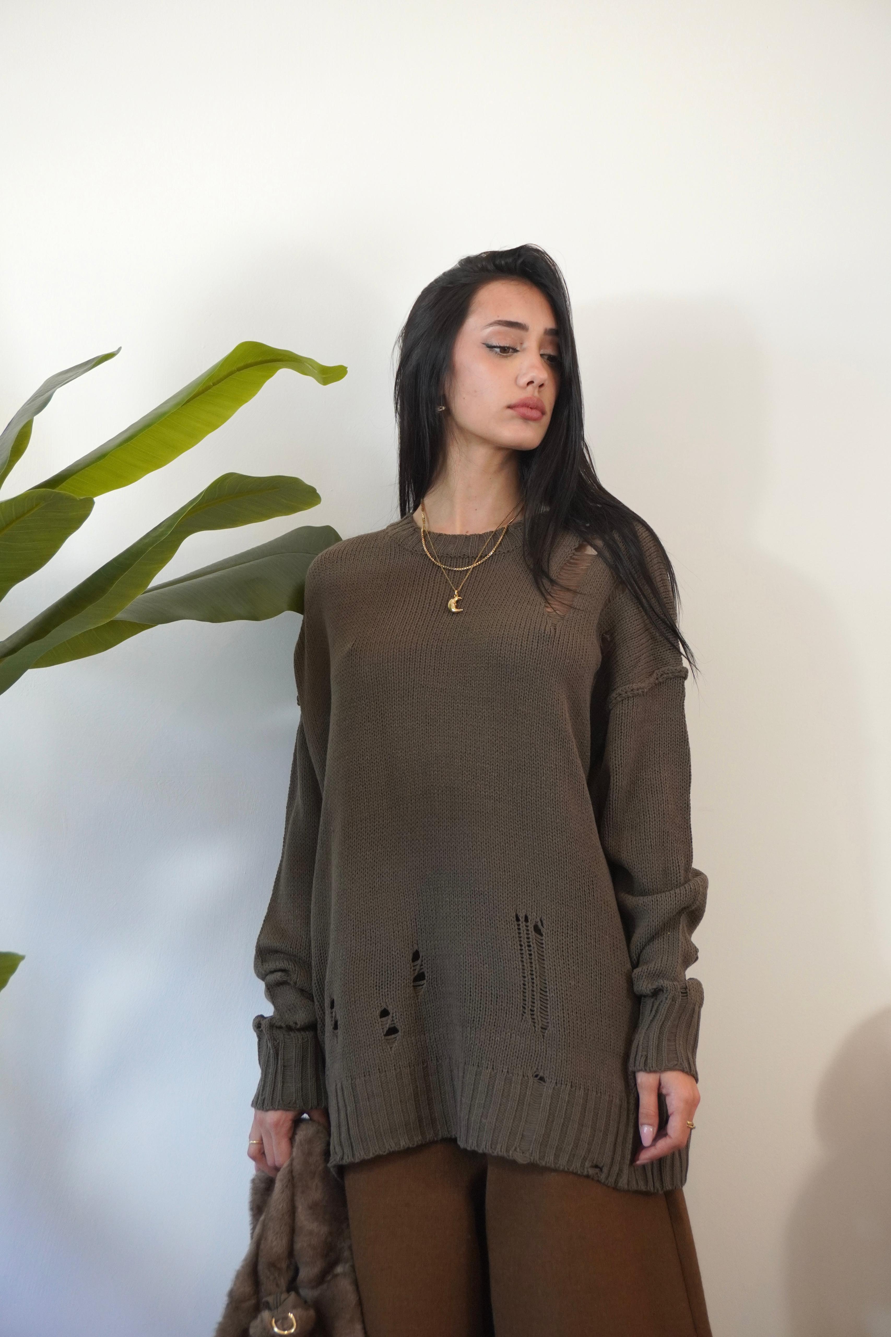 MAGLIONE CUT OUT PL12310 NEW