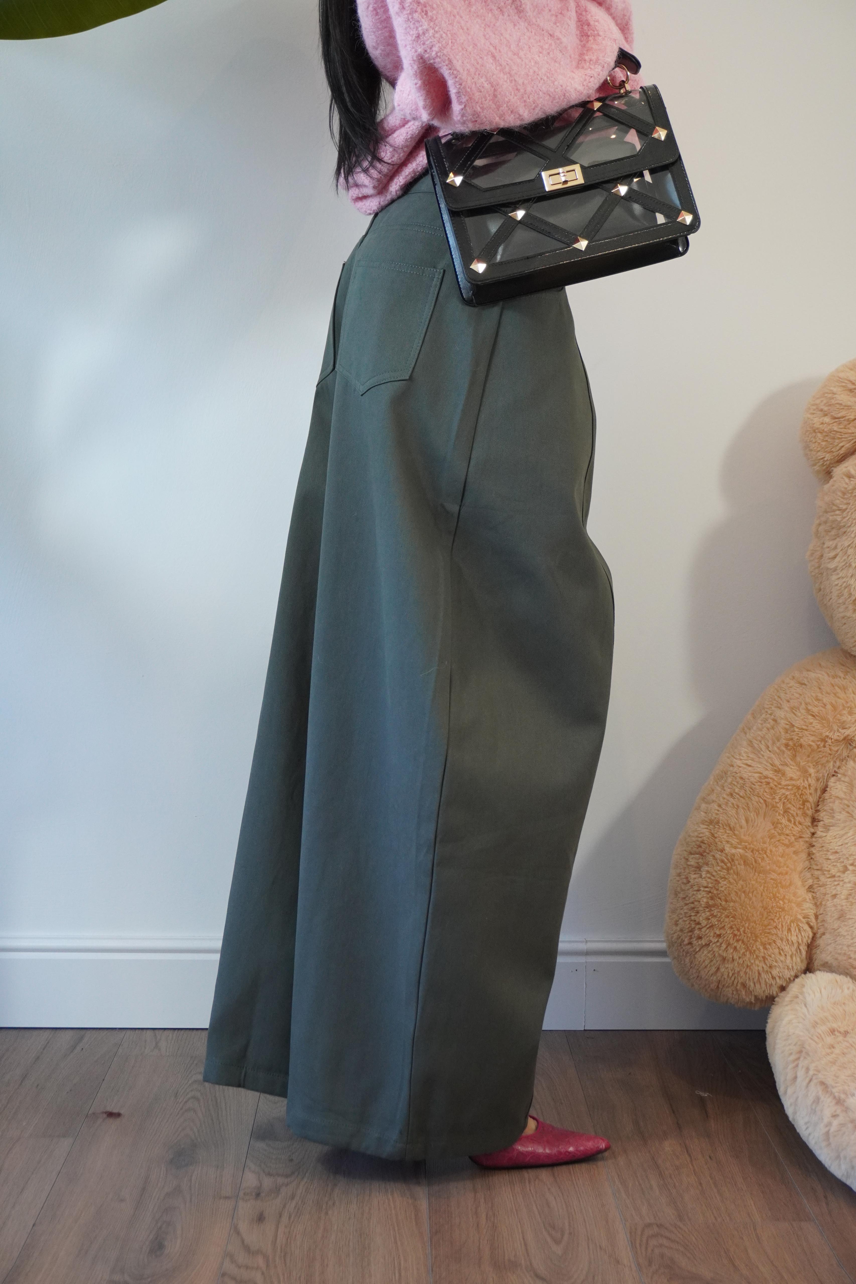 PANTALONE VERDE W45597 NEW