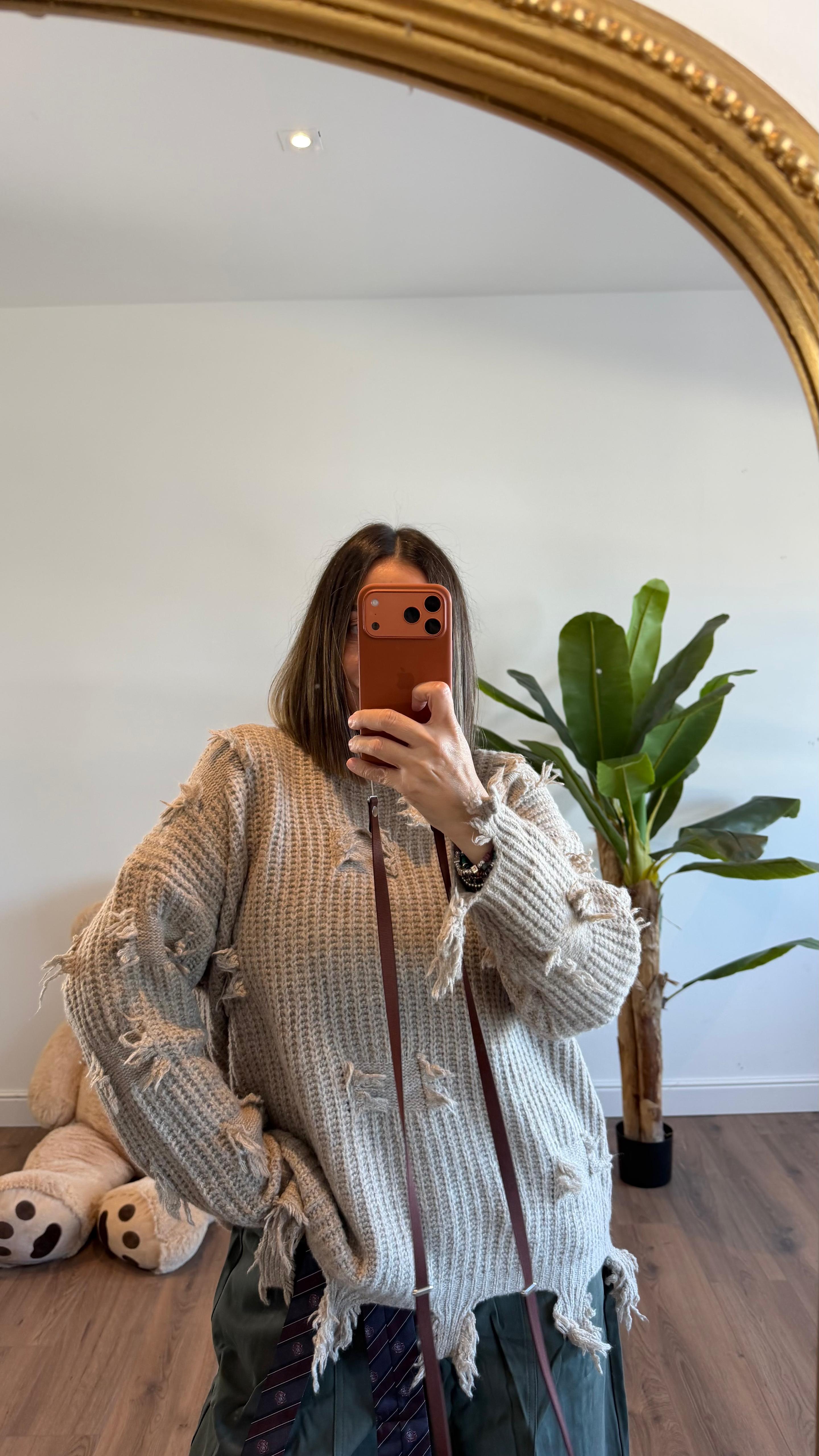 MAGLIONE STRAPPI PL12266 NEW