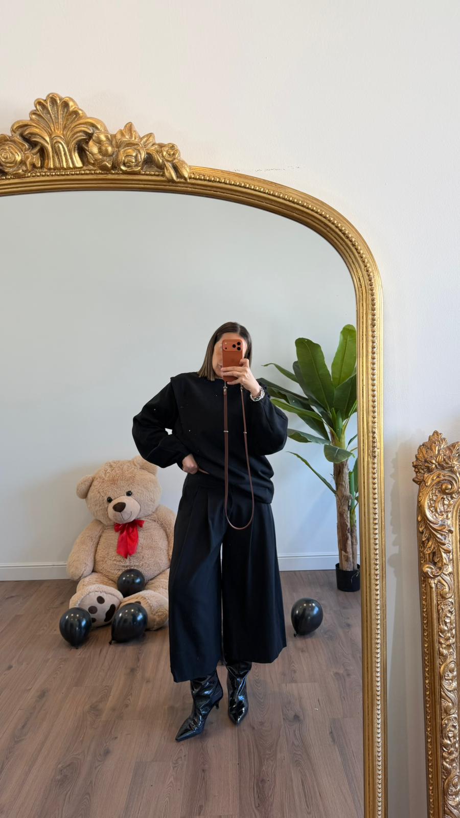 PANTALONE NERO 15481 NEW