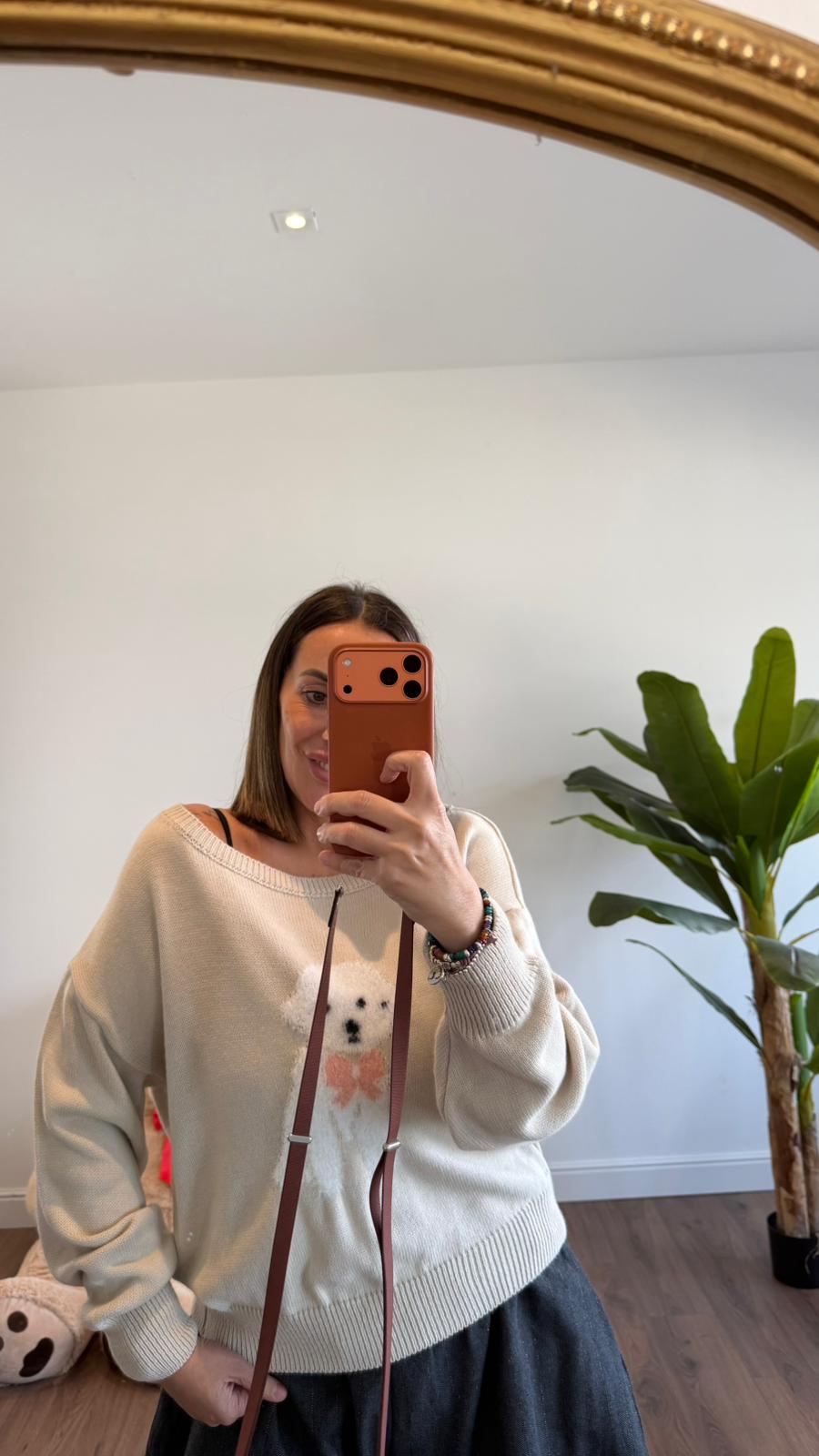 MAGLIONE BEIGE DOG 25937 NEW