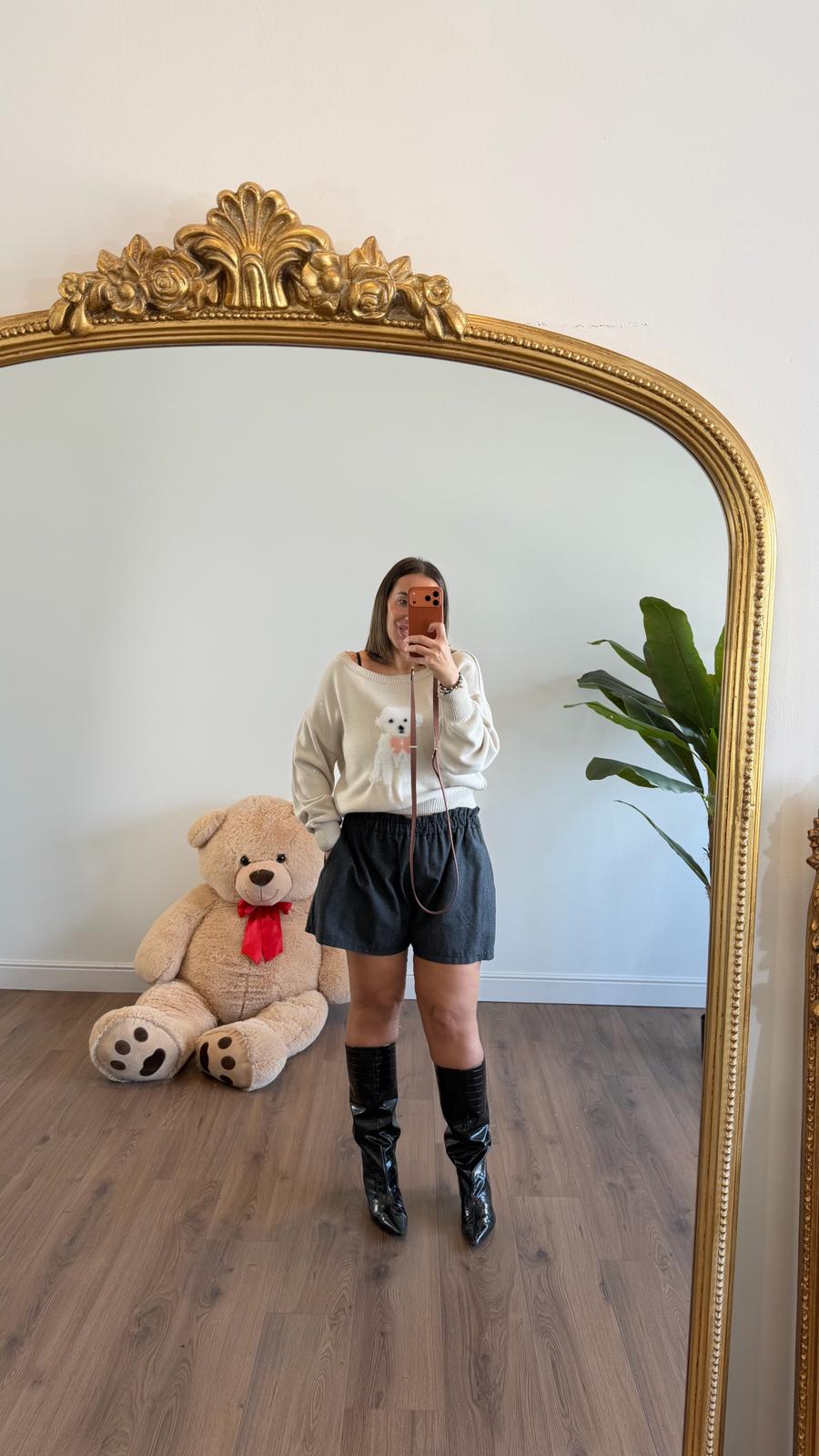 PANTALONCINO GRIGIO 3928 NEW