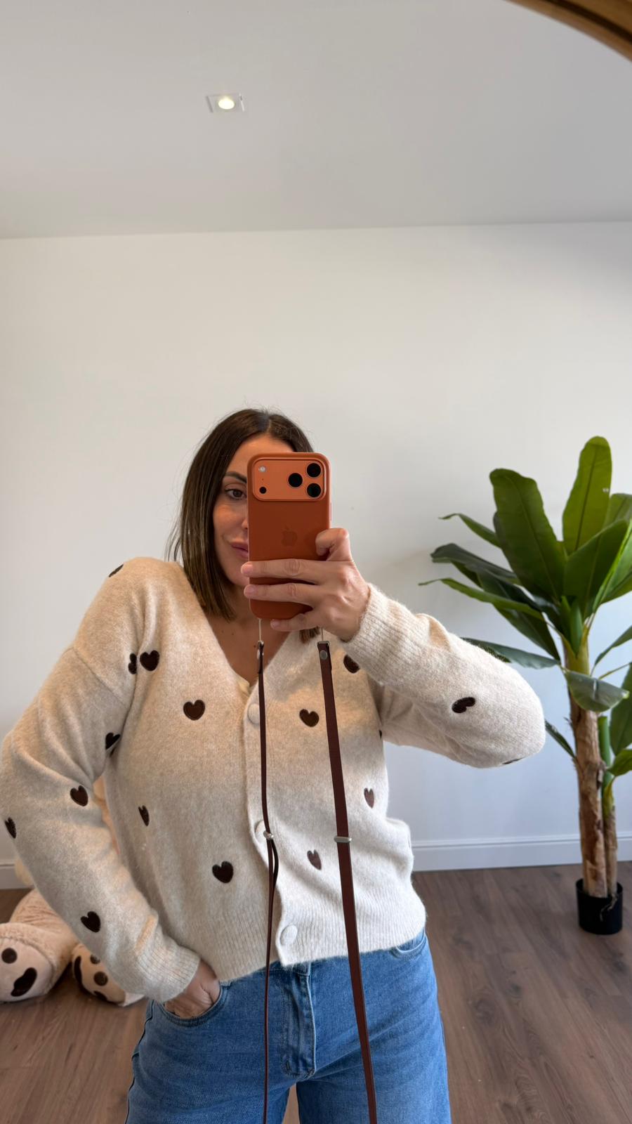 CARDIGAN BEIGE CUORI 25930185 NEW