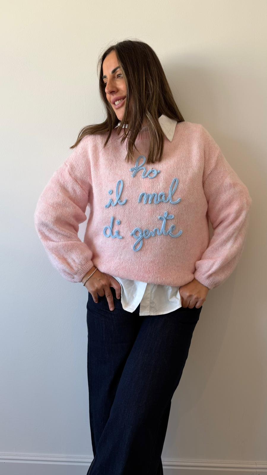 MAGLIONE "HO MAL DI GENTE" 2903 NEW