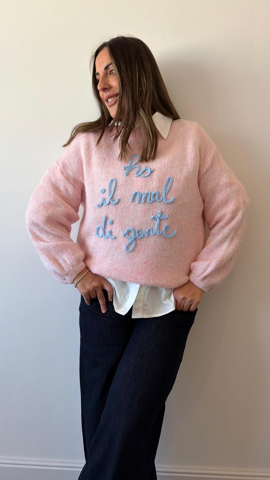 MAGLIONE "HO MAL DI GENTE" 2903 NEW