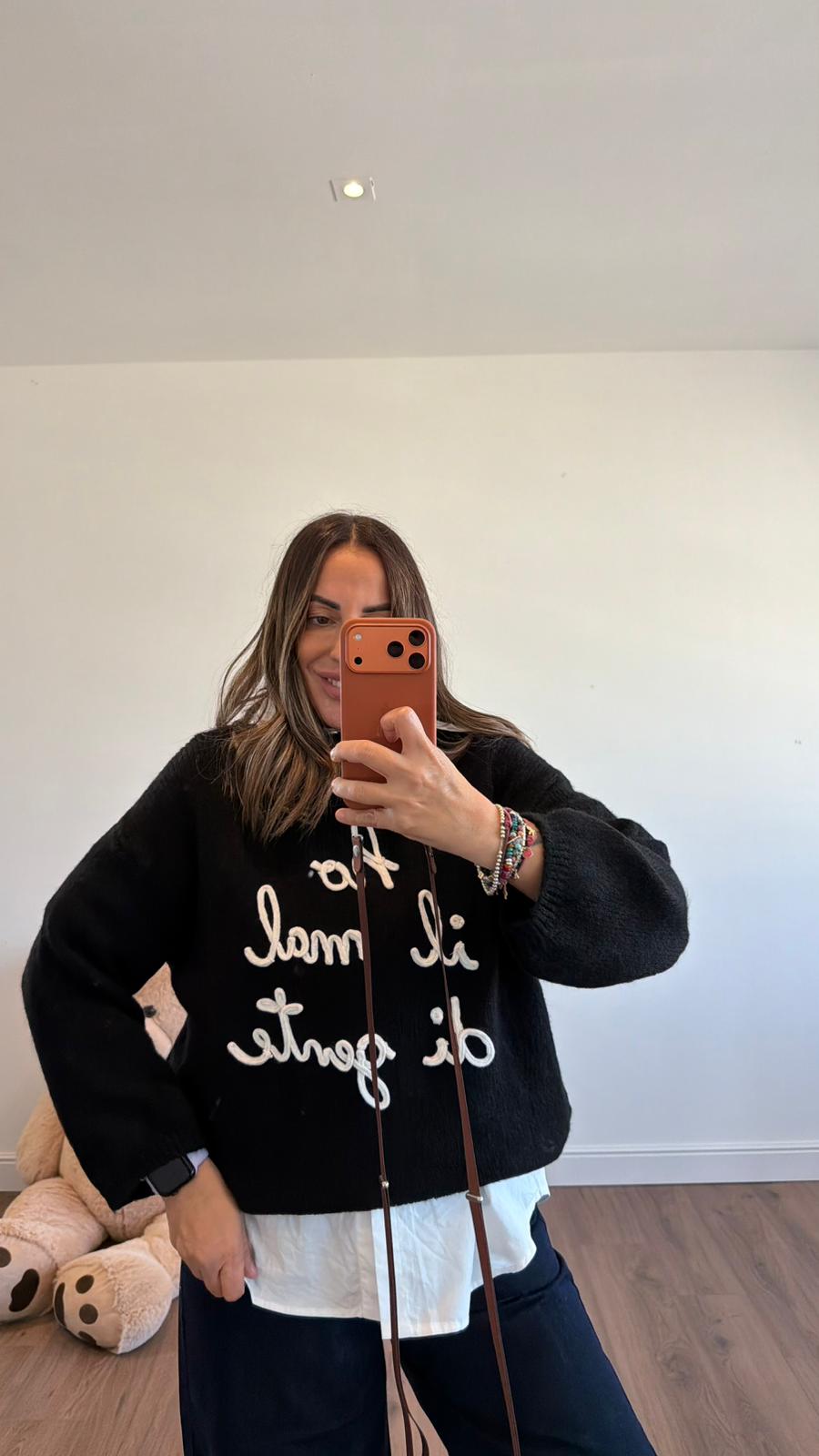 MAGLIONE "HO MAL DI GENTE" 2903 NEW