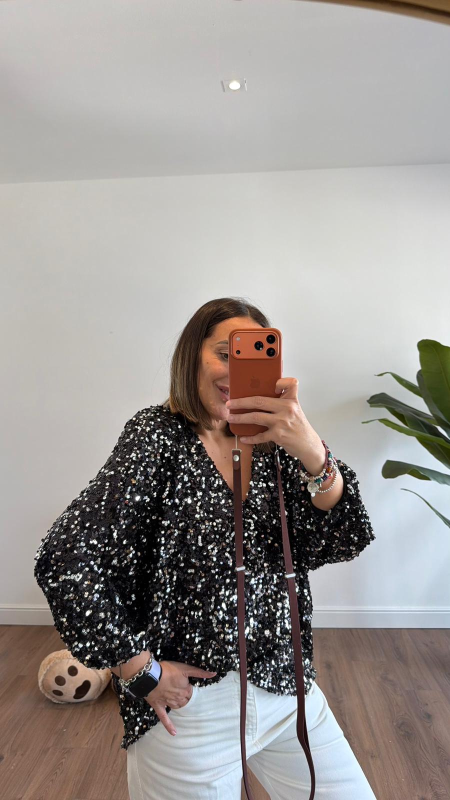 MAGLIA OVER PAILLETTES 6592 NEW