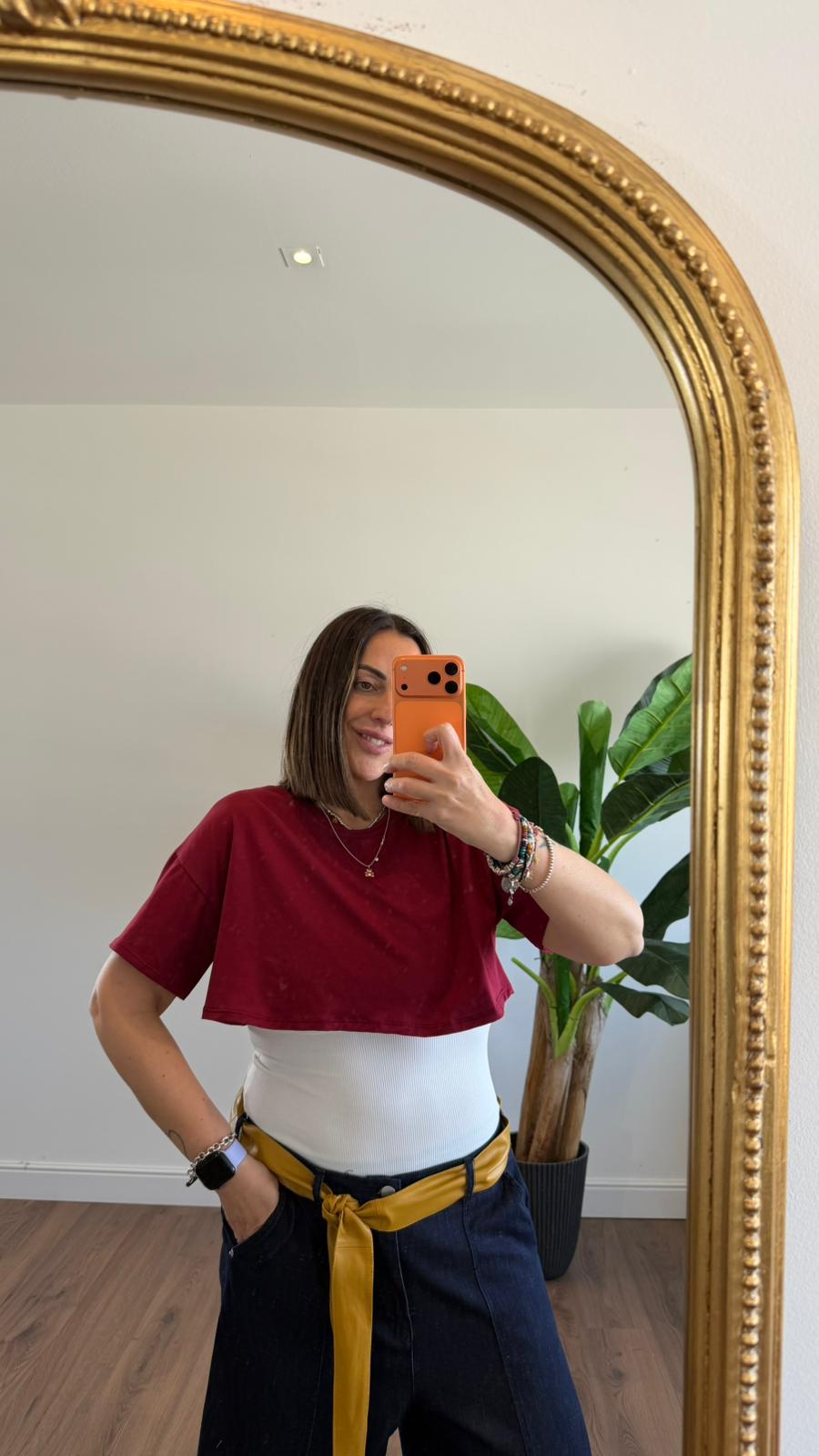 T-SHIRT CROP 0356 NEW