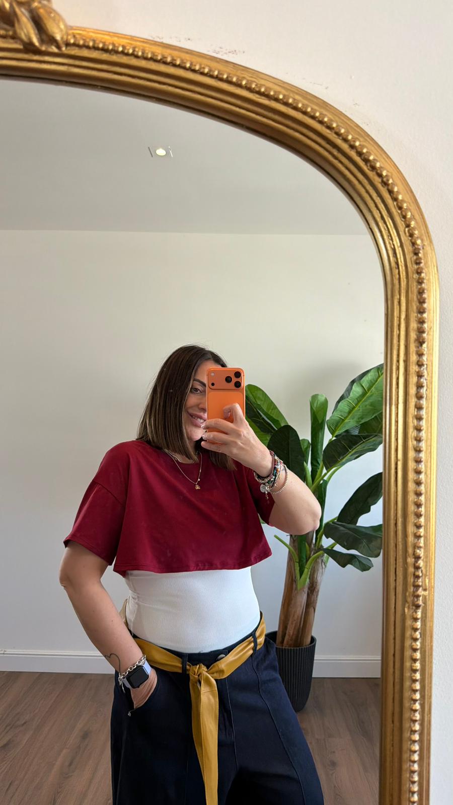 T-SHIRT CROP 0356 NEW