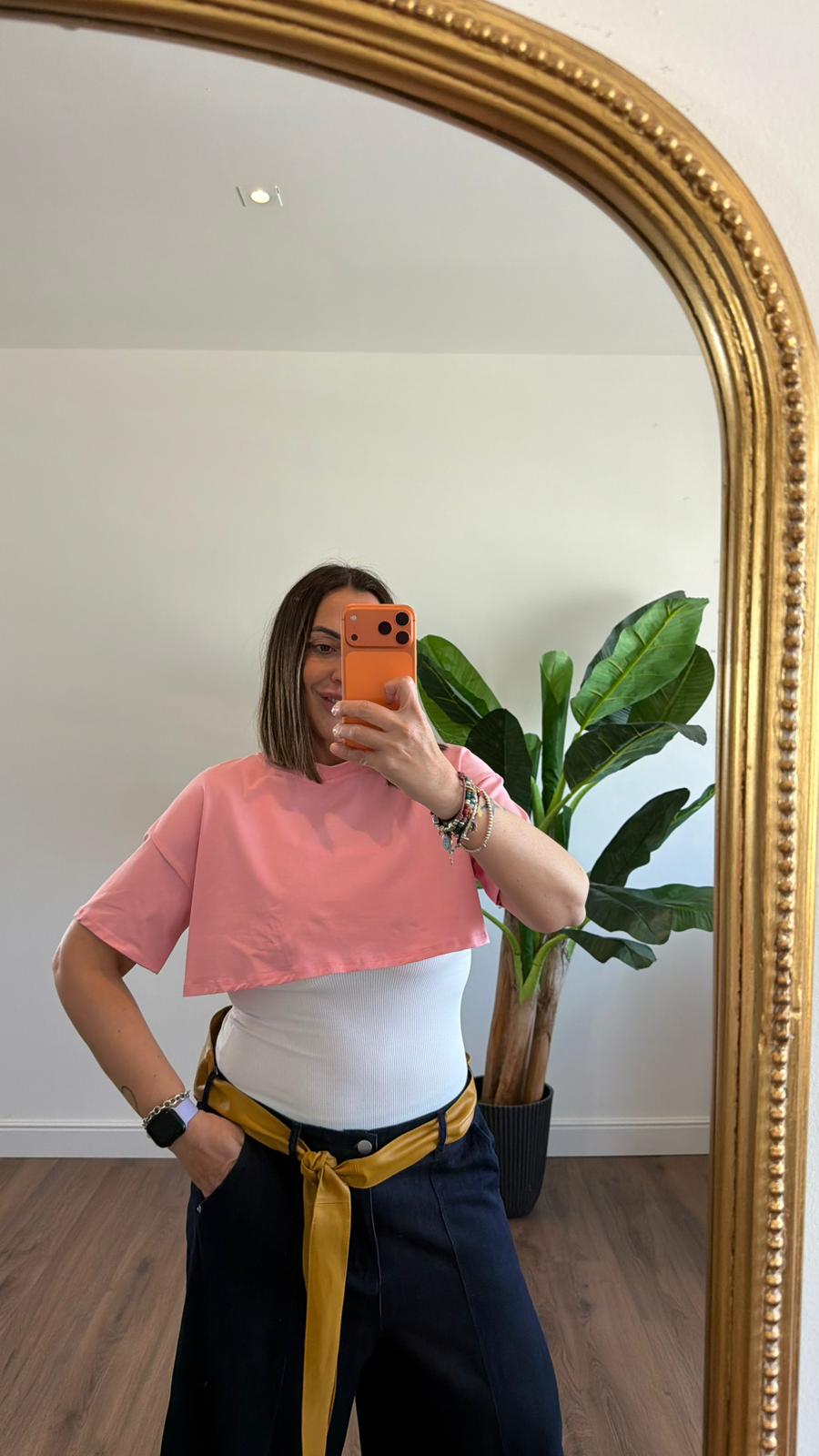 T-SHIRT CROP 0356 NEW