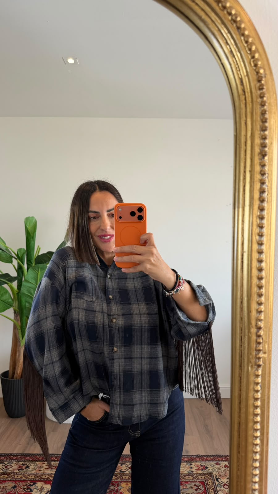 CAMICIA SCOZZESE FRANGE 0025 NEW