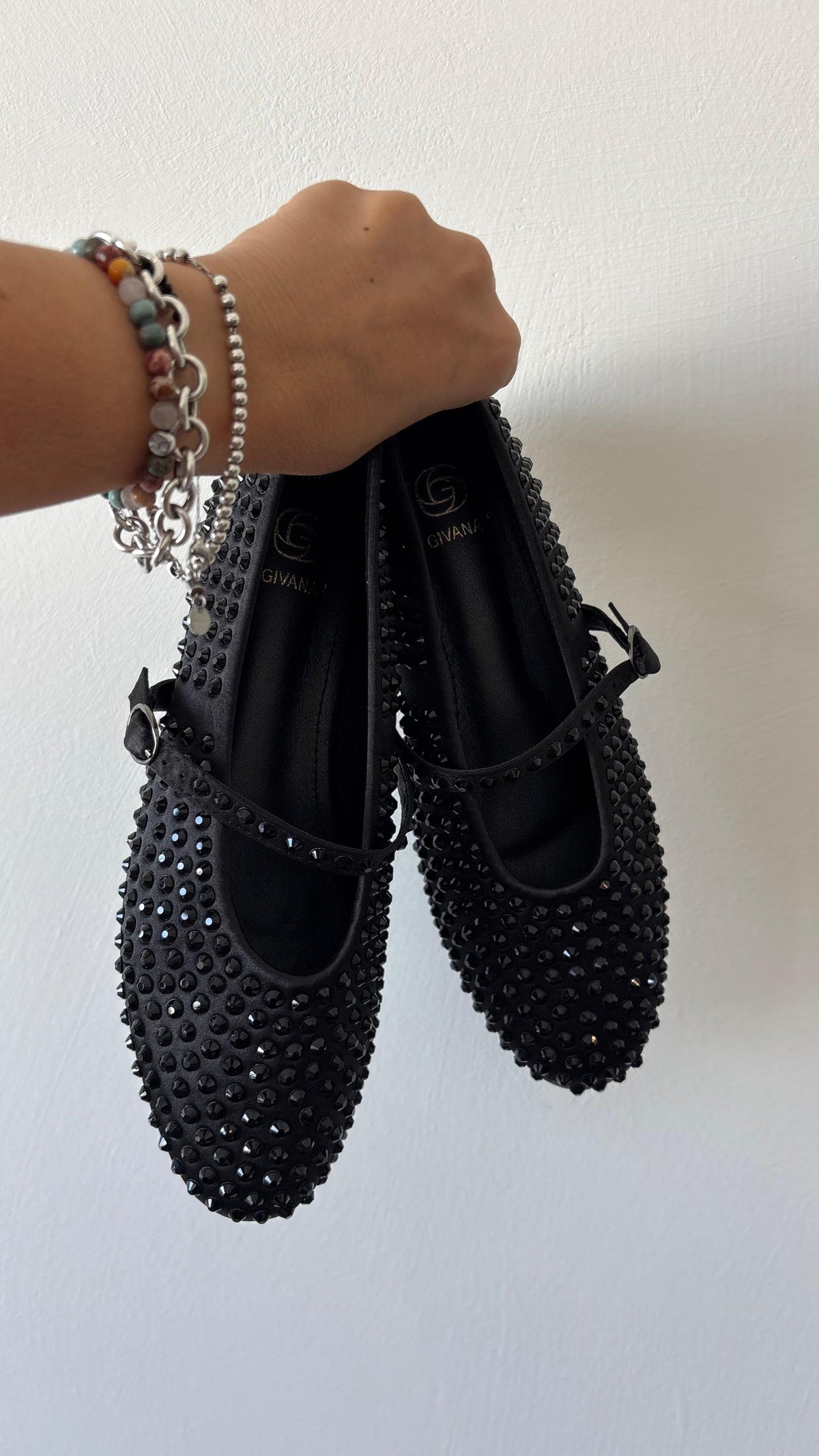 BALLERINA NERA STRASS A127 NEW