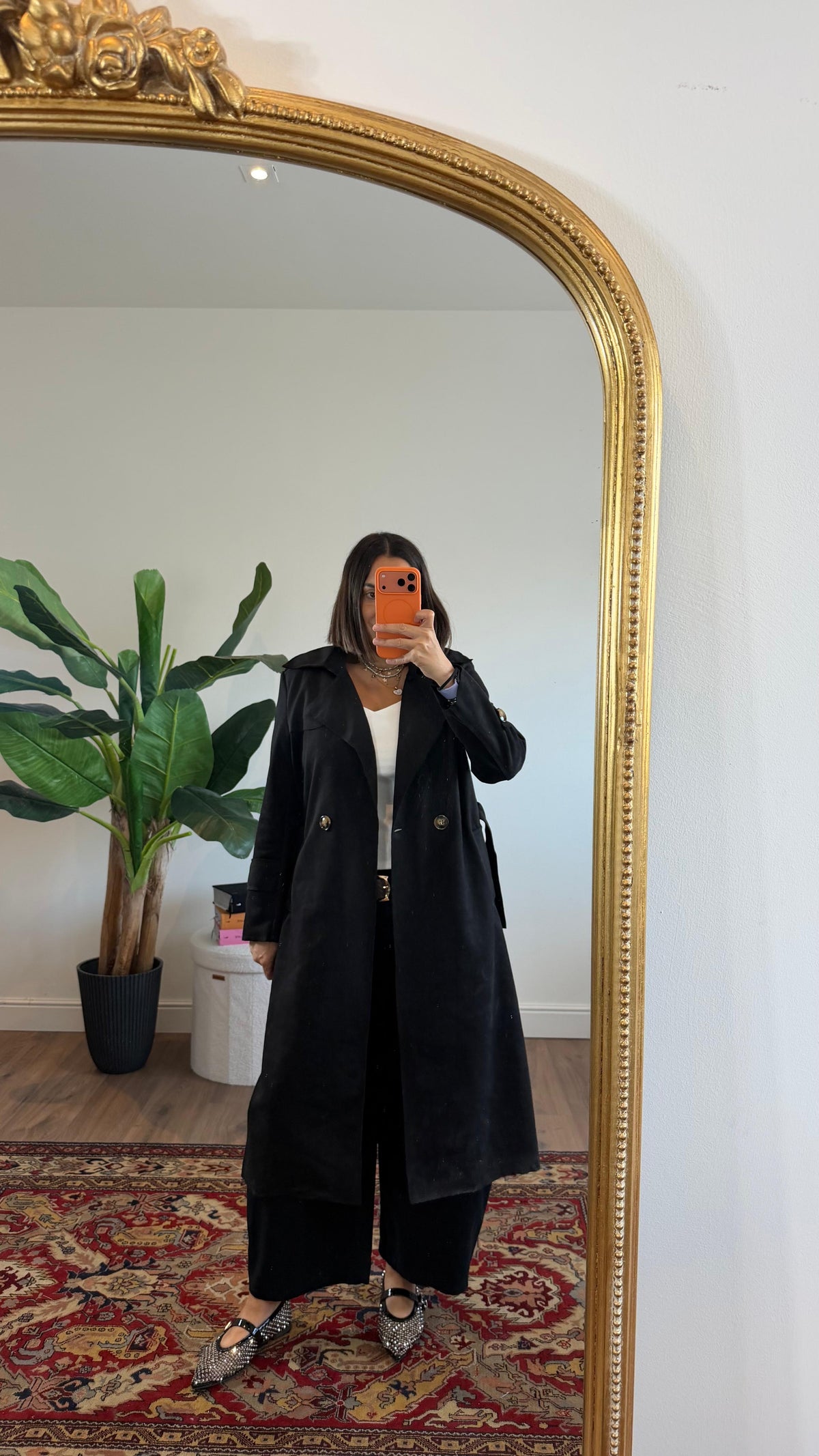 TRENCH BLACK 0072 NEW