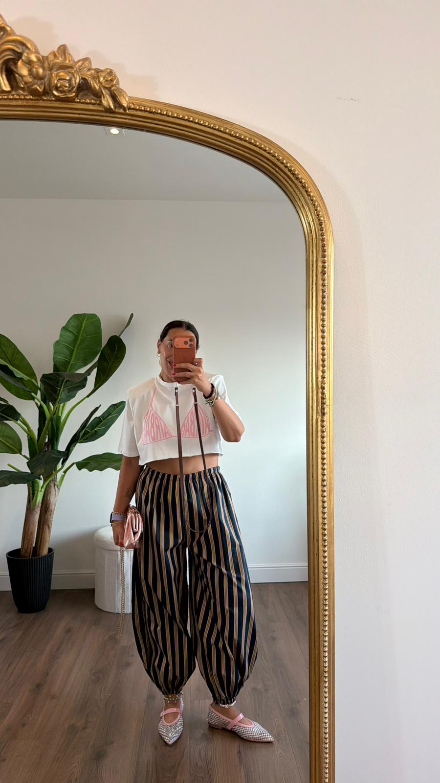 PANTALONE A RIGHE 260930 NEW